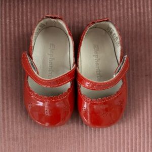 Elephantito Patent Red Mary Jane’s dress shoes Size 3 (Baby/Toddler)